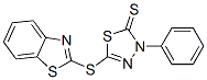 5-(benzothiazol-2-ylthio)-3-phenyl-1,3,4-thiadiazole-2(3H)-thione Structure