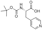 (S)-N-Boc-(4-Pyridyl)alanine 구조식 이미지