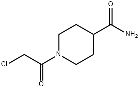 4-피페리딘카르복사미드,1-(클로로아세틸)-(9CI) 구조식 이미지