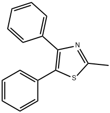4,5-DIPHENYL-2-METHYLTHIAZOLE Structure
