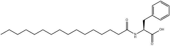 N-Hexadecanoyl-L-phenlyalanine Structure
