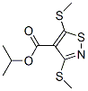 3,5-비스(메틸티오)-4-이소티아졸카르복실산이소프로필에스테르 구조식 이미지