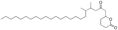 Tetrahydro-6-(4,5-dimethyl-2-oxotricosyl)-2H-pyran-2-one 구조식 이미지