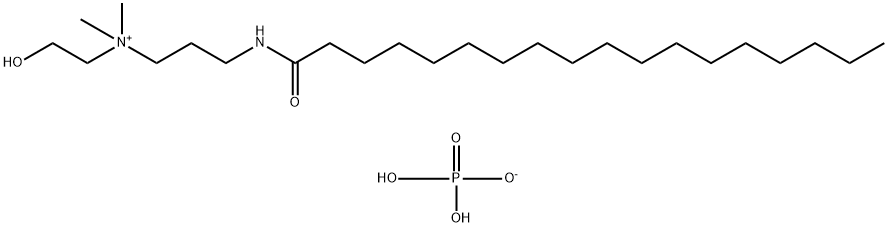 2-hydroxyethyldimethyl-3-stearamidopropylammonium phosphate Structure