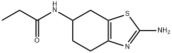 N-(2-아미노-4,5,6,7-TETRAHYDRO-BENZOTHIAZOL-6-YL)-프로피온아미드 구조식 이미지