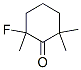 Cyclohexanone, 2-fluoro-2,6,6-trimethyl- (9CI) Structure