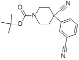 1-BOC-4-CYANO-4-(3-CYANOPHENYL)-PIPERIDINE Structure