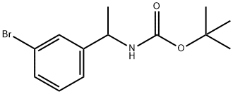 tert-butyl 1-(3-broMophenyl)ethylcarbaMate Structure