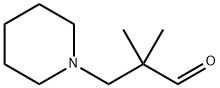 1-piperidinepropanal, alpha,alpha-dimethyl- Structure