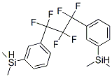 [(1,1,2,2,3,3-Hexafluoro-1,3-propanediyl)bis(3,1-phenylene)]bis(dimethylsilane) Structure