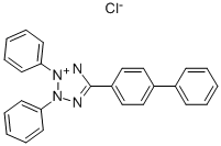 2,3-DIPHENYL-5-(P-DIPHENYL)TETRAZOLIUM CHLORIDE Structure