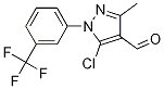 1H-Pyrazole-4-carboxaldehyde, 5-chloro-3-Methyl-1-[3-(trifluoroMethyl)phenyl] Structure