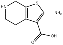 Thieno[2,3-c]pyridine-3-carboxylic acid, 2-aMino-4,5,6,7-tetrahydro- Structure