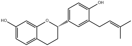 7,4'-Dihydroxy-3'-prenylflavan Structure