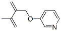 Pyridine, 3-[(3-methyl-2-methylene-3-butenyl)oxy]- (9CI) Structure