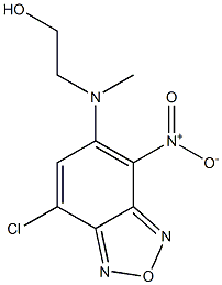 2-[{7-chloro-4-nitro-2,1,3-benzoxadiazol-5-yl}(methyl)amino]ethanol Structure