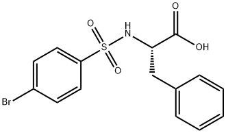 2-([(4-BROMOPHENYL)SULFONYL]AMINO)-3-PHENYLPROPANOIC ACID 구조식 이미지