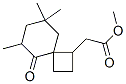 1,6,8,8-테트라메틸-5-옥소스피로[3.5]노난-1-일=아세테이트 구조식 이미지