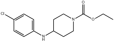 ethyl 4-[(4-chlorophenyl)amino]piperidine-1-carboxylate  Structure