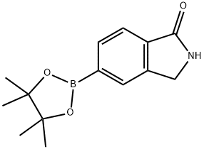 5-(4,4,5,5-TETRAMETHYL-1,3,2-DIOXABOROLAN-2-YL)ISOINDOLIN-1-ONE 구조식 이미지