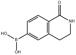 (1,2,3,4-TETRAHYDRO-1-OXO-6-ISOQUINOLINYL)-BORONIC ACID Structure