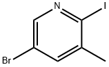 5-Bromo-2-iodo-3-methylpyridine 구조식 이미지