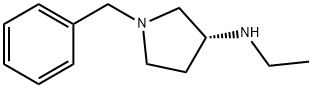 (3R)-(-)-1-BENZYL-3-(ETHYLAMINO)PYRROLIDINE 구조식 이미지