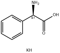 모노칼륨(R)-아미노페닐아세테이트 구조식 이미지