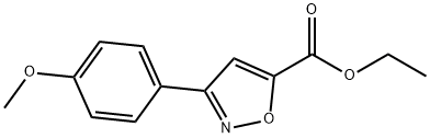 ETHYL 5-(4-METHOXYPHENYL)ISOXAZOLE-3-CARBOXYLATE 구조식 이미지