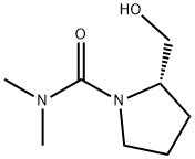 (S)-2-(하이드록시메틸)-N,N-디메틸피롤리딘-1-카르복사미드 구조식 이미지