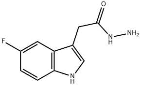 5-FLUOROINDOLE-3-ACETIC ACID HYDRAZIDE Structure