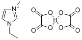 1-ETHYL-3-METHYLIMIDAZOLIUM BIS(OXALATO(2-)-O,O')BORATE Structure