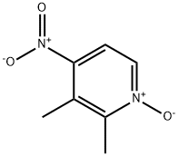 4-Nitro-2,3-lutidine-N-oxide Structure