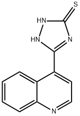 5-(4-Quinolyl)-1H-1,2,4-triazole-3-thiol 구조식 이미지