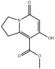 METHYL 7-HYDROXY-5-OXO-1,2,3,5-TETRAHYDROINDOLIZINE-8-CARBOXYLATE Structure