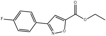 ETHYL 5-(4-FLUOROPHENYL)ISOXAZOLE-3-CARBOXYLATE Structure