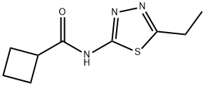 Cyclobutanecarboxamide, N-(5-ethyl-1,3,4-thiadiazol-2-yl)- (9CI) Structure