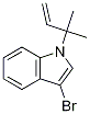 3-broMo-1-(2-Methylbut-3-en-2-yl)-1H-indole Structure