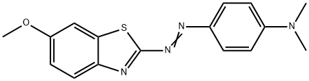 4-[(6-메톡시벤조티아졸-2-일)아조]-N,N-디메틸아닐린 구조식 이미지