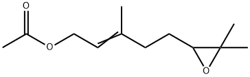 5-(3,3-dimethyloxiranyl)-3-methylpent-2-en-1-yl acetate 구조식 이미지