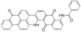 N-(5,10,15,16-tetrahydro-5,10,15-trioxoanthra[2,1,9-mna]naphth[2,3-h]acridin-11-yl)benzamide Structure