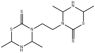 ETHYLEN-BIS-(4,6-DIMETHYL-TETRAHYDRO-1,3,5-THIADIAZIN-2-THION) 구조식 이미지