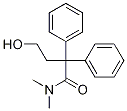 N,N-디메틸-2,2-디페닐-4-하이드록시부티라미드 구조식 이미지