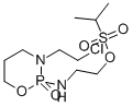 2-Propanesulfonic acid, 2-((3-(2-chloroethyl)tetrahydro-2H-1,3,2-oxaza phosphorin-2-yl)amino)ethyl ester, P-oxide Structure