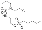 1-Pentanesulfonic acid, 2-((3-(2-chloroethyl)tetrahydro-2H-1,3,2-oxaza phosphorin-2-yl)amino)ethyl ester, P-oxide Structure