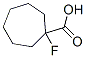 Cycloheptanecarboxylic acid, 1-fluoro- (9CI) Structure