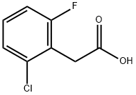 2-Chloro-6-fluorophenylacetic acid Structure