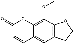 9-METHOXY-2,3-DIHYDROFURO[3,2-G]COUMARIN Structure