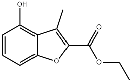 에틸4-하이드록시-3-메틸벤조푸란-2-카복실레이트 구조식 이미지