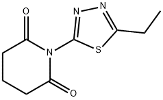 2,6-Piperidinedione, 1-(5-ethyl-1,3,4-thiadiazol-2-yl)- (9CI) 구조식 이미지